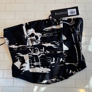 WHITE FOX No Drama Bustier Top (S) NWT